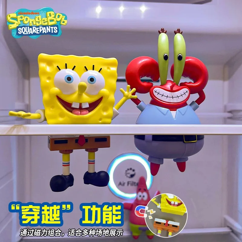 Figura de Bob Esponja, imán para refrigerador, Patrick Star, Calamardo, Quincy, tentáculos, Krabs, 25 juguete