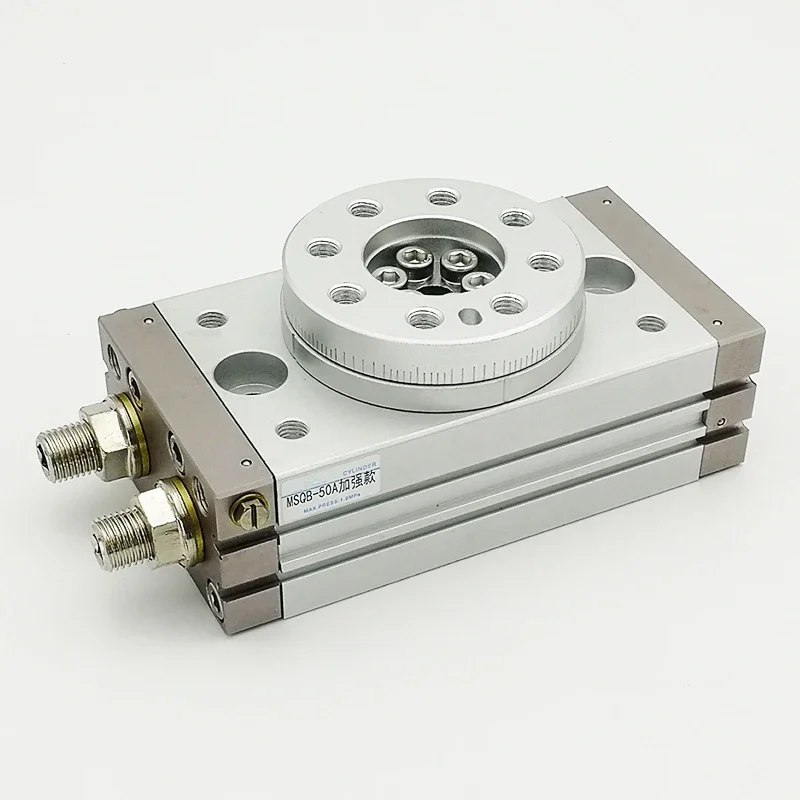 

MSQB10A/20A/30A/50A/70A/100A/200A 90 180 Degrees Swing Solid Actuator Pneumatic Rotary Table Cylinder