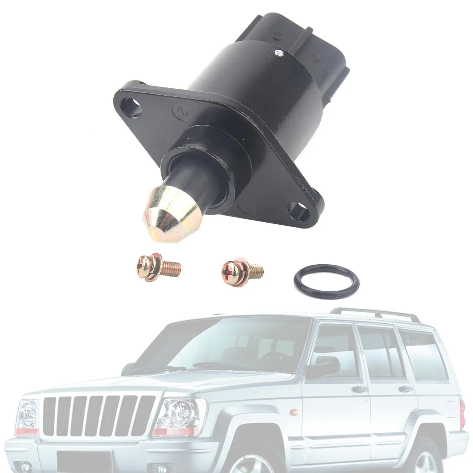 Válvula de control de aire inactivo 4874373 Ab Fácil de instalar Reemplace piezas de reparación automotriz Accesorios para automóviles 04874373   para Jeep Wrangler