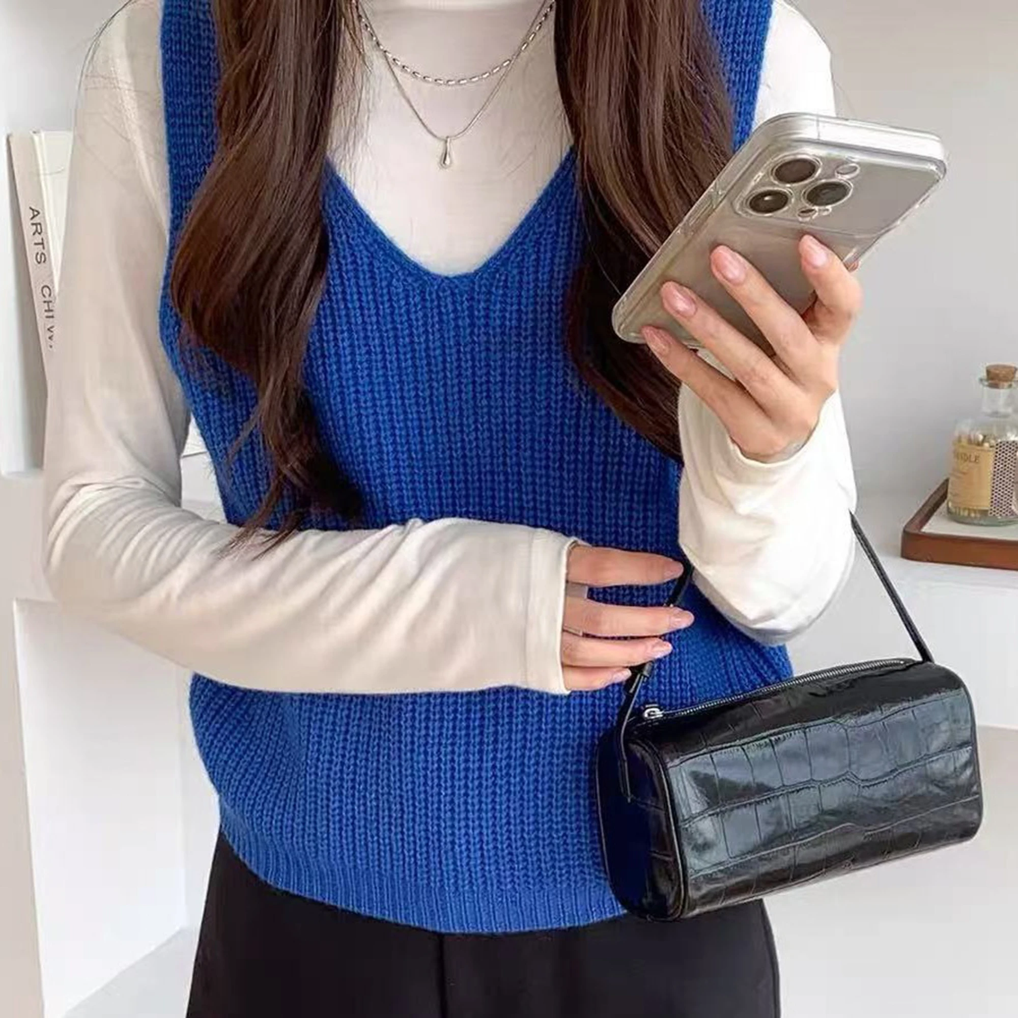 CKKUI Retro Women's Alligator Pattern Small Handbags and Purse Genuine Leather Cowhide High Quality Clutch Totes Crossbody Bags