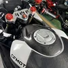 Semspeed カーボンファイバーフロントタンク保護カバー CFMOTO 450SR 450SS 2022-2024 オートバイ軽量 & 耐久性のあるアクセサリー 2
