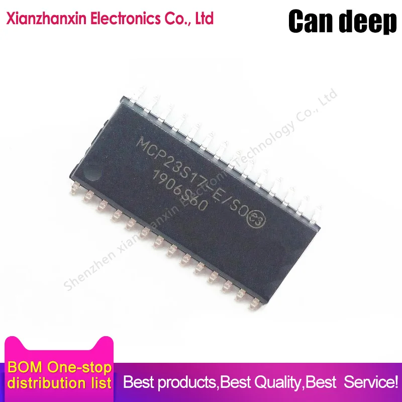 1~5pcs/lot MCP23S17-E/SO MCP23S17 SOIC-28 SPI interface 16-bit IO expander chip in stock