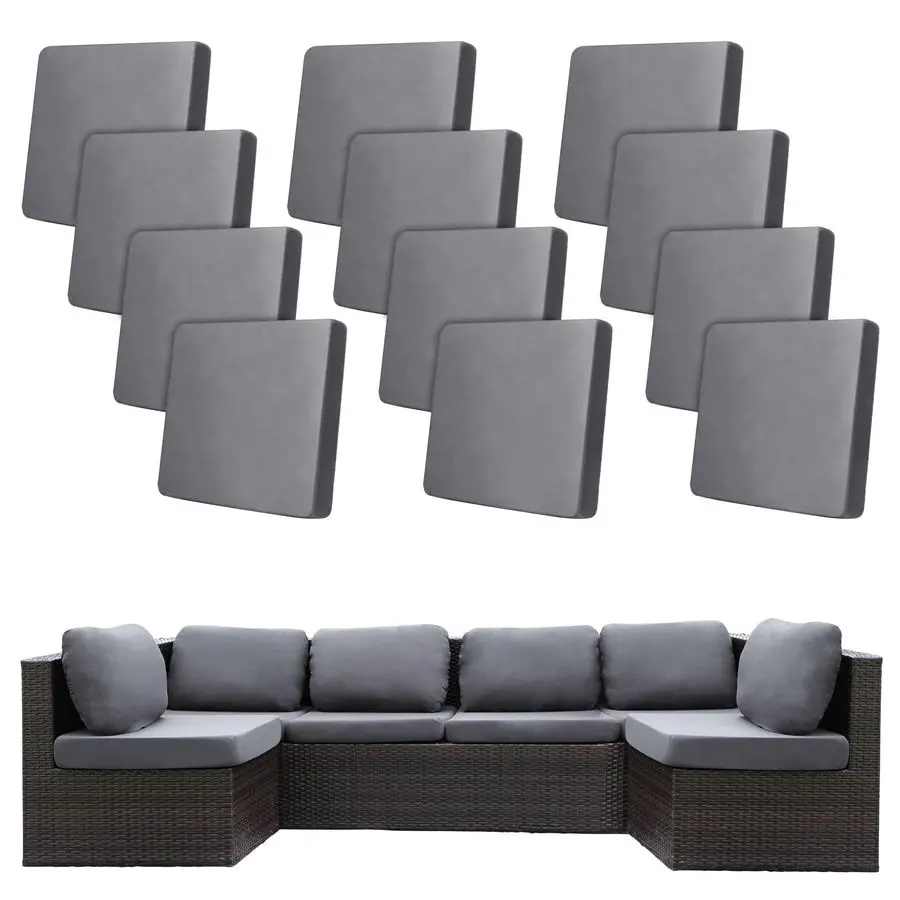 

Эластичные чехлы для подушек для патио, сменные чехлы для уличных диванов, чехлы для уличных диванов и кушеток, чехлы для подушек садовой мебели