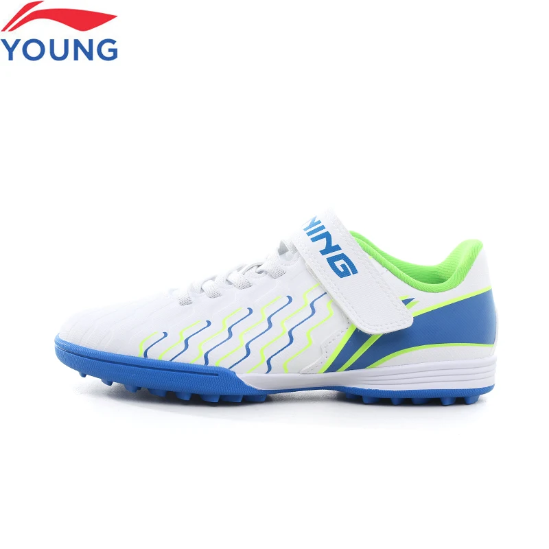 Li-Ning Kids Soccer Shoes Cushion Boys Child Sports Shoes Stable Support Wearable LiNing Comfortable Football Sneakers YKGU010