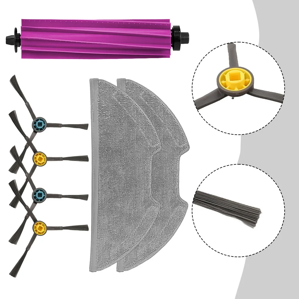 Comprehensive Accessory Set for Eureka E20 Plus Featuring Main Brush Side Brushes and Mop Cloth for Deep Cleaning