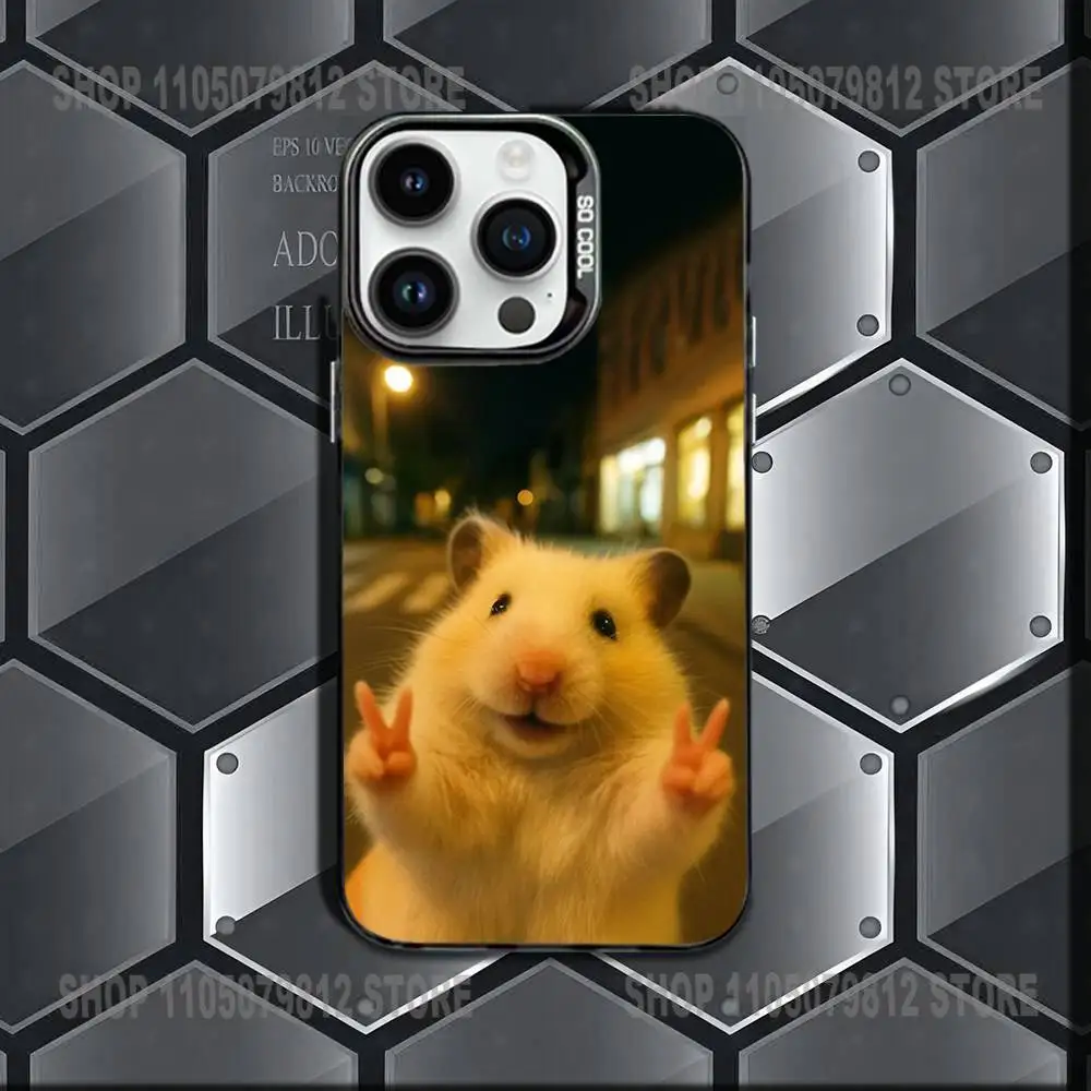 حافظة هاتف لطيفة على شكل فأر M لهاتف آيفون 17,16,15,14,13,12,11,X,Mini,Pro,E,MAX غطاء مقاوم للصدمات من الحلوى السوداء غير اللامعة #6