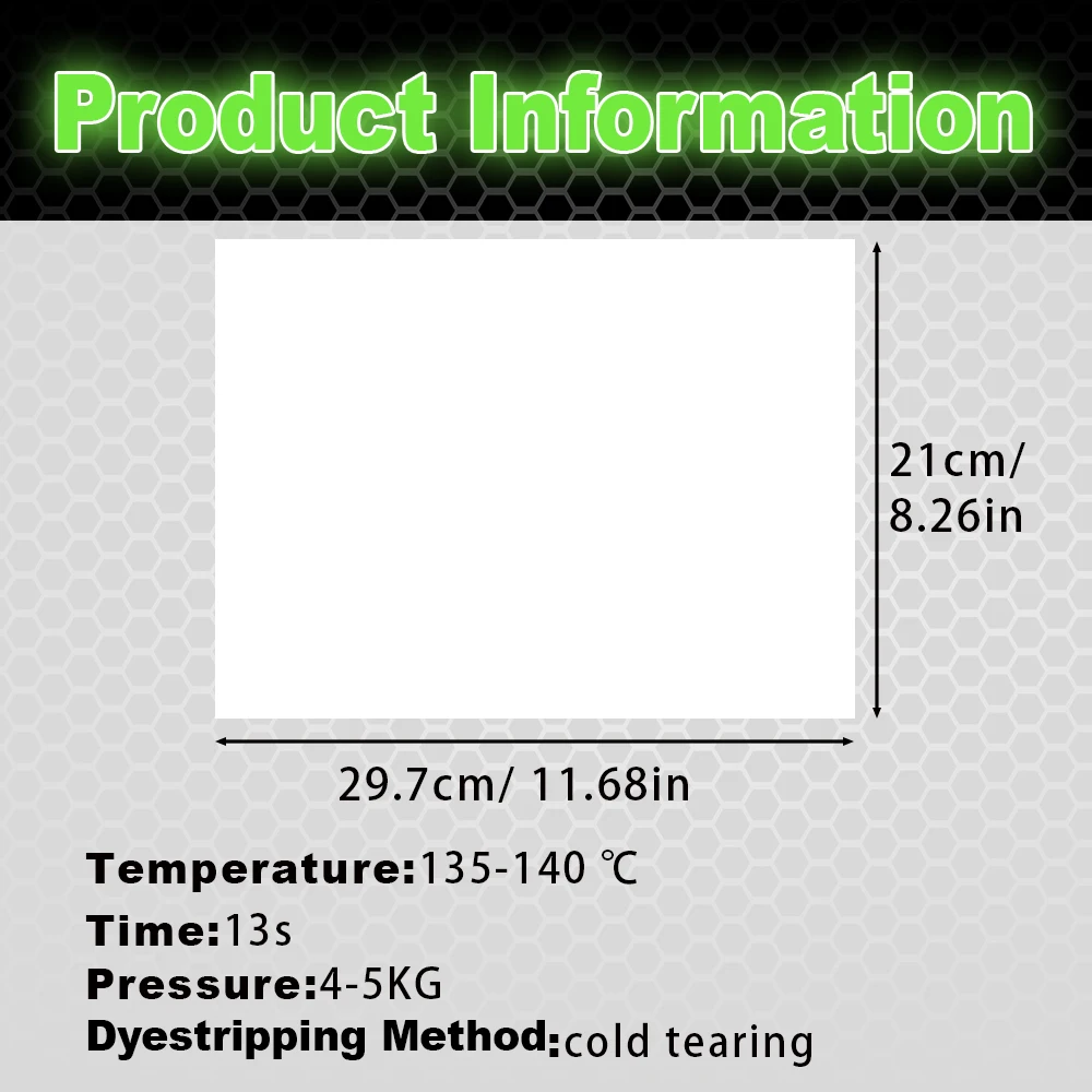 30pcs DTF Luminous Printing Film Thermal Transfer Vinyl Transfer Film A4 PET Film Printer Directly Prints T-Shirts