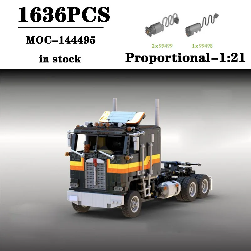 

Building Block MOC-144495 Logging Truck Trailer Dump Truck Construction Model 1636PCS Children's Birthday Gifts Christmas Toys