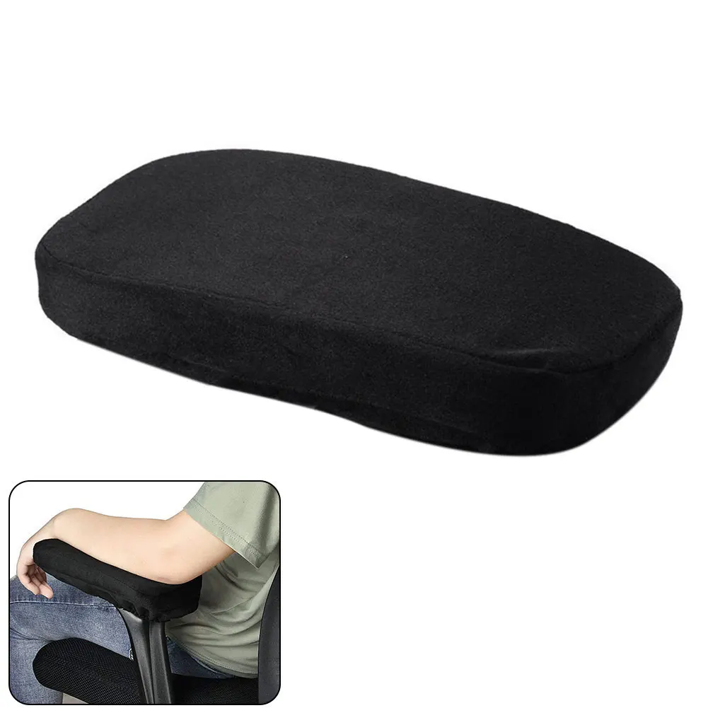 Universal Memory Foam Soft Anti Slip Relief Pressure Elbow Pillows Chair Armrest Pad Office Home Covers Support Cushion Forearms