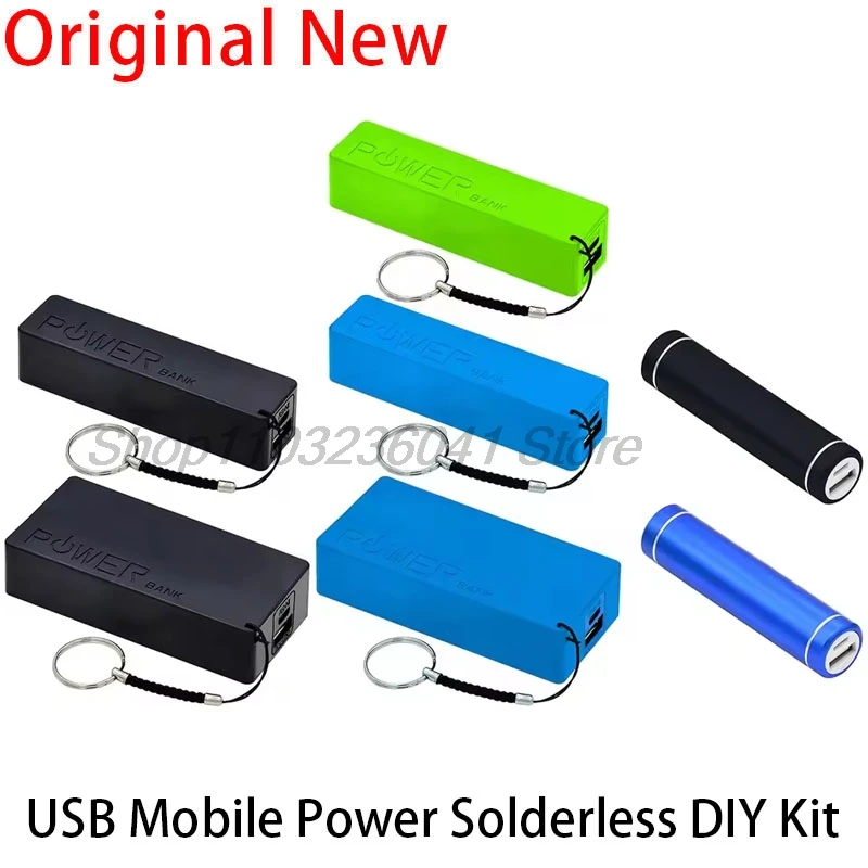 USB Mobile Power Bank Case Kit 18650 Battery Charger DIY Box Shell Kit Black blue green For Arduino