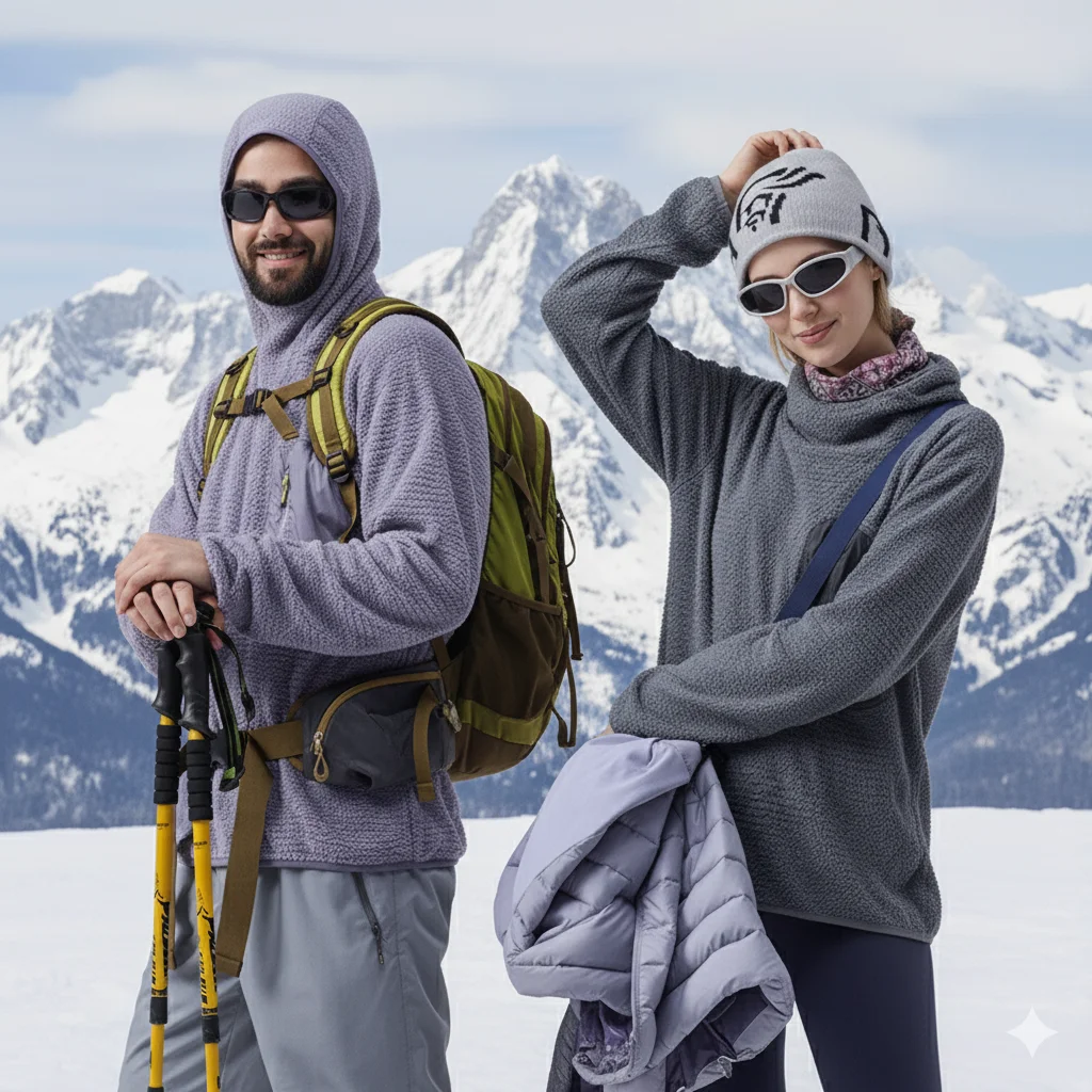 Sweater Hoodie Thermolite 2025 Musim Dingin Ringan Ultra-Ringan Hangat Unisex Warna Solid Hoodie Tebal untuk Musim Gugur