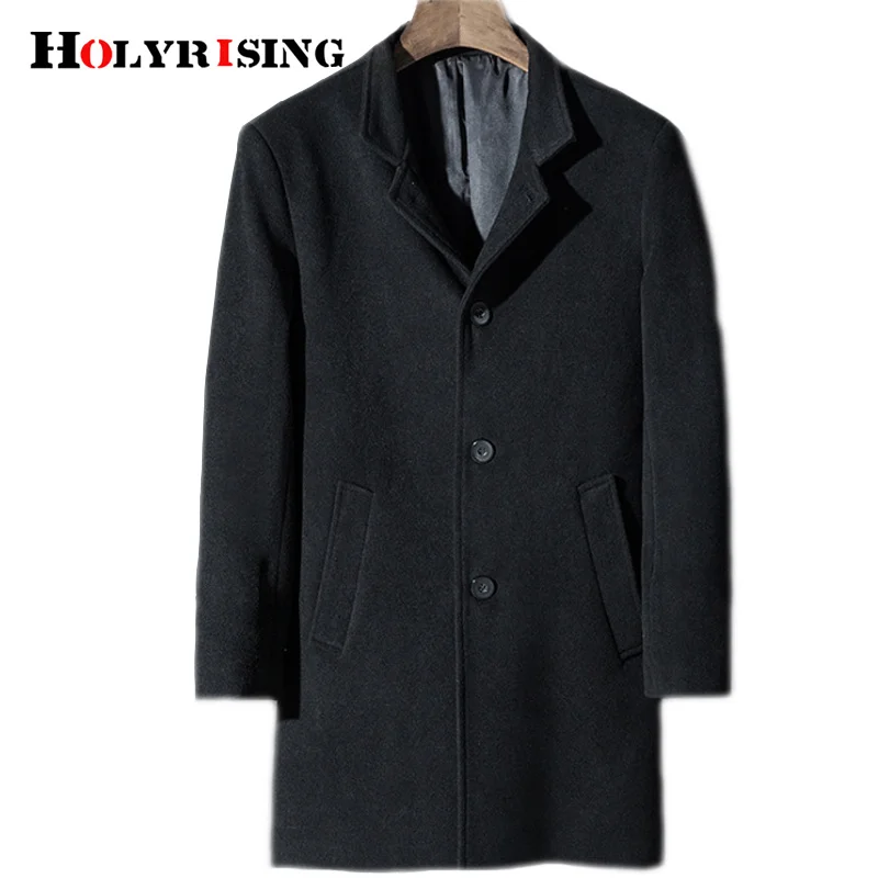 New Winter Wool Coat Men abrigos hombre Long Sections Woolen s Cashmere Jacket luxury wool Trench 18508-5