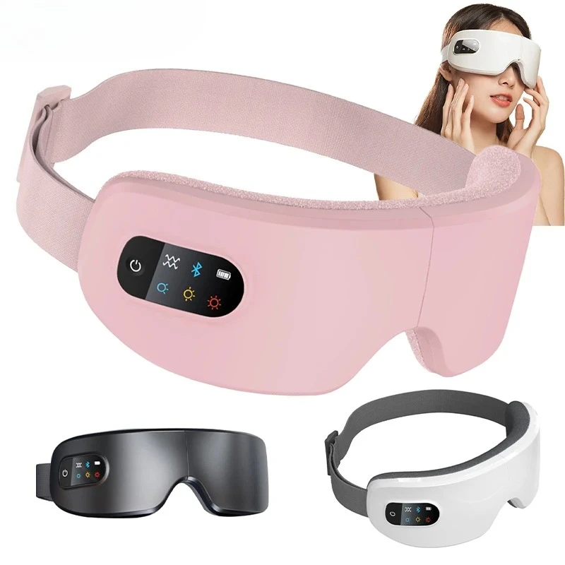 

4D Eye Massager Smart Airbag Vibration Eye Care Instrument Hot Compress Bluetooth Eye Massage Glasses Fatigue anti-wrinkle Care