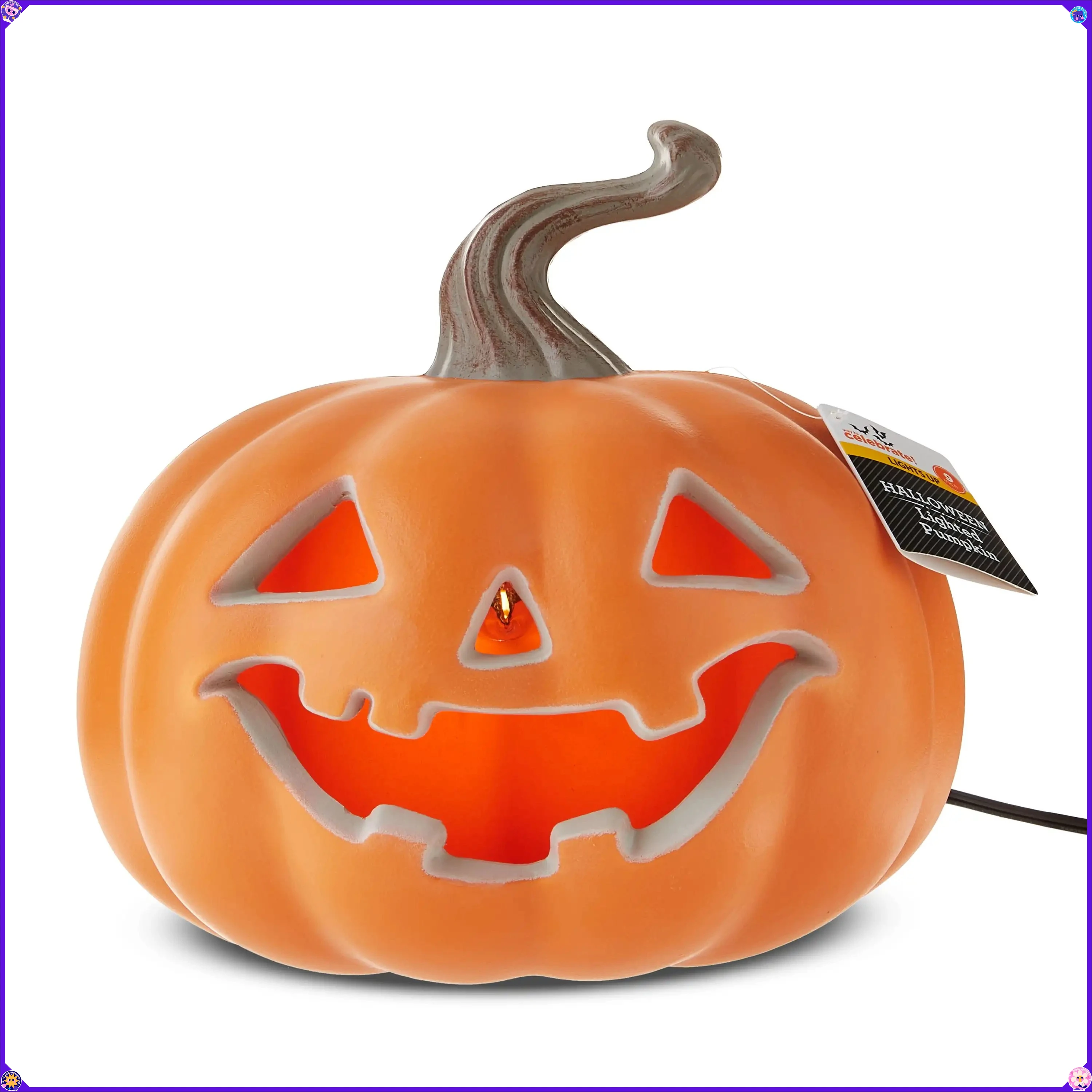 

Форма для выдувания с подсветкой Jack-o'-Lantern — классический винтажный декор на Хэллоуин для крыльца и двора