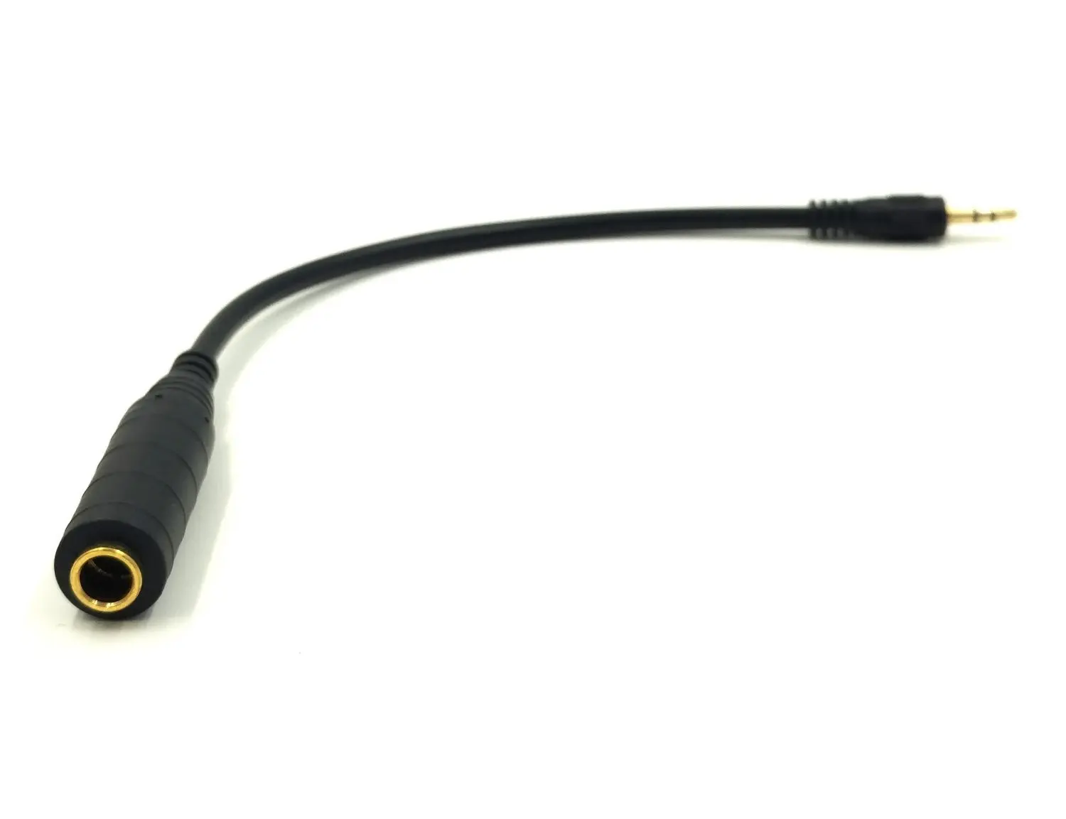 30CM Stereo HIFI Audio Extension Cable Adapter 6.35mm Female to 3.5mm Male Jack Mic Plug 0.3m 1FT Hi-Fi Sound Quality
