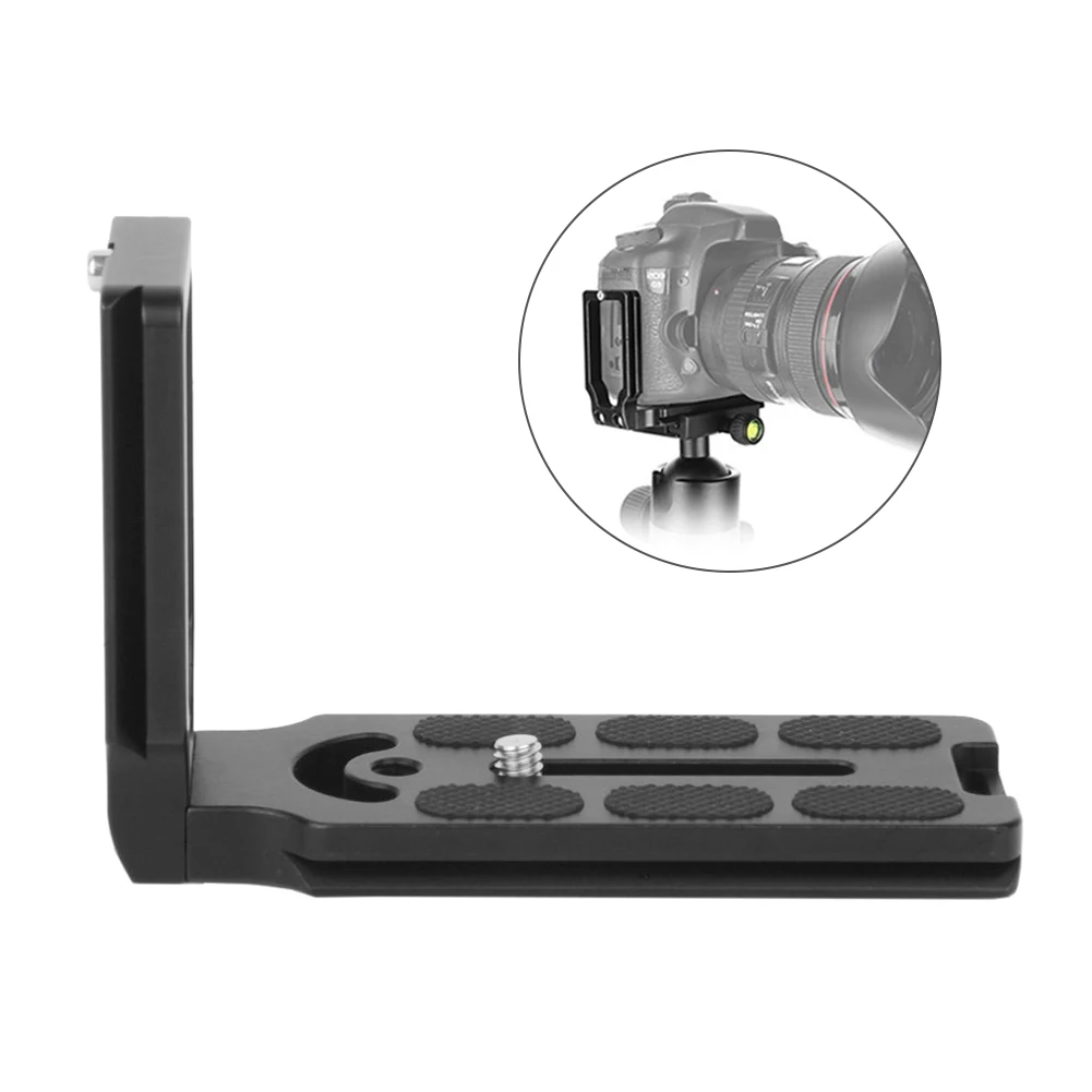 Universal Quick Release L-type Plate Bracket Grip for DSLR Camera Tripod Head