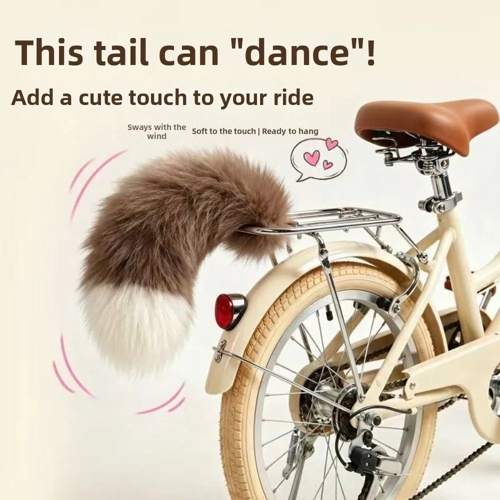 

Fluffy Remote Control Electric Bicycle Tail Realistic Versatile Car Wagging Moving Tail Self-adhesive Rechargeable