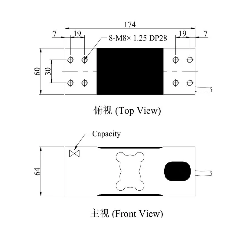 1Pcs MAVIN NA3 Electronic Scale Sensor NA3 60KG 100KG 150KG 200KG 300KG 350KG 500KG 800KG 1.2T Weighing Pressure Sensor