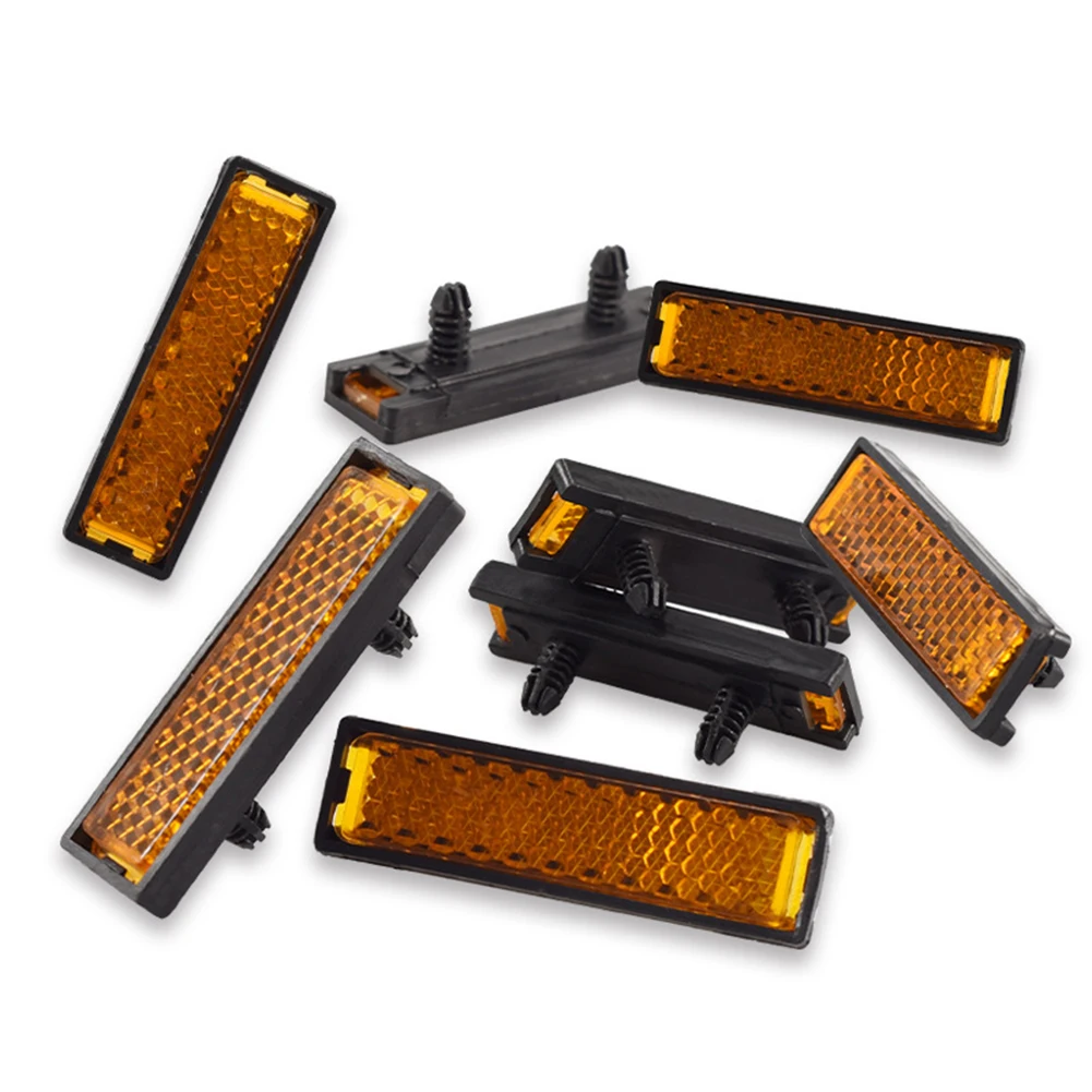 

Bike Pedal Reflectors Reflectors Bicycle Pedal Reflector 10pcs Reflective Press on Safety Accessories for Night Riding