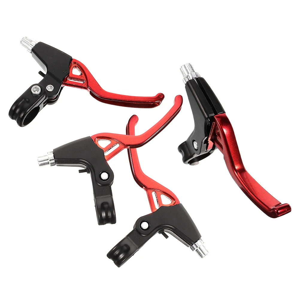 

4pcs Aluminum Alloy Bike Brake Levers Durable Lightweight Precise Control Compatibility Stability Red Child Bicycle Parts