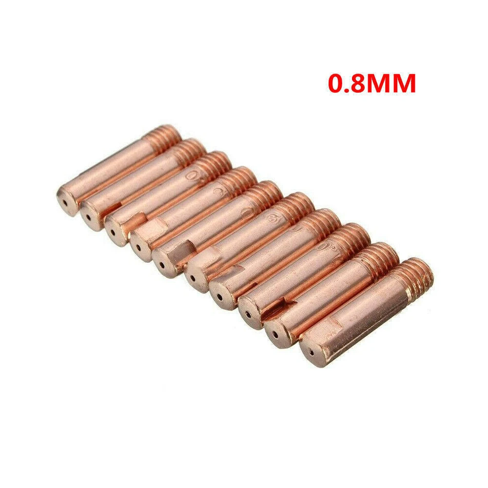 MIG Guns & Torches MB 15AK Dimensional Accuracy M6 Copper Gas Nozzle MIG MAG 25*5.8mm Contact Tip Copper Alloy