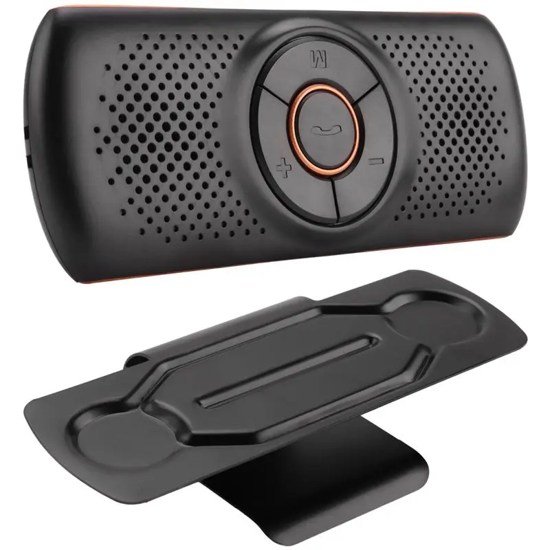 ABZZ-2X Автомобильный Bluetooth-динамик Bluetooth в автомобильных громкой связи для разговора по громкой связи, беспроводной автомобильный музыкальный плеер с зажимом для козырька