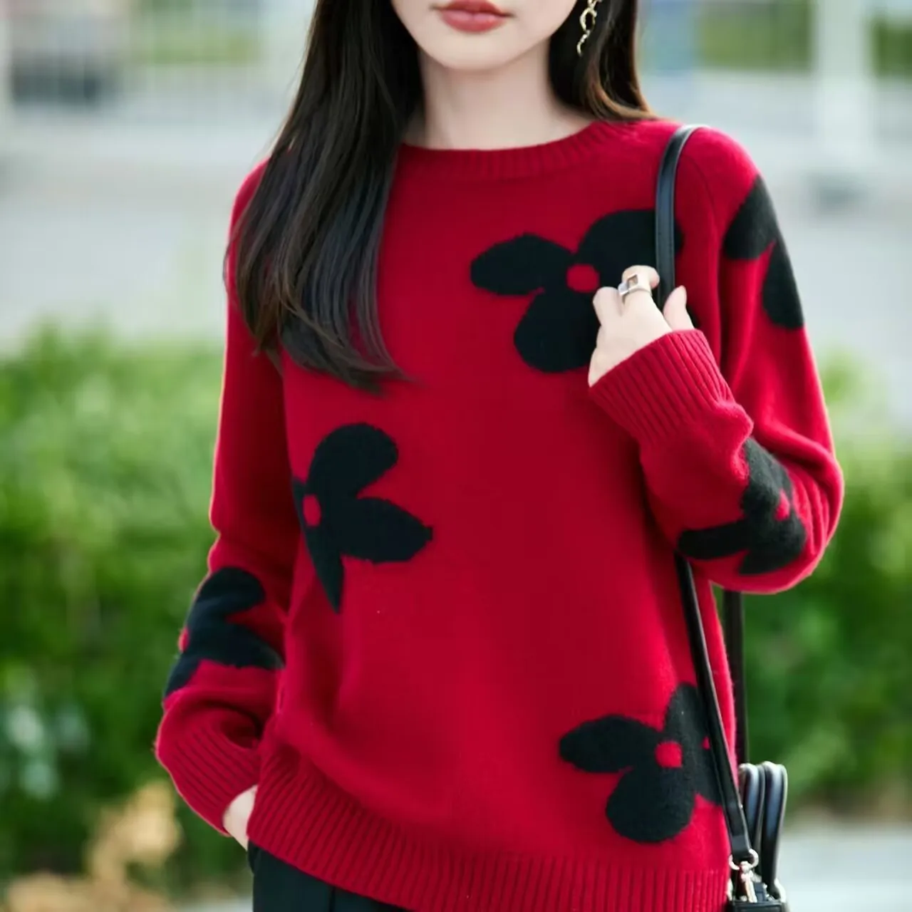 Thickened Warm Sweater For Women Autumn Winter Wear With The New 2026 High-grade Small Korean Version of Bottom Knitwear Trend