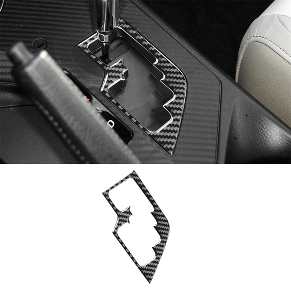 #42E (Carbon Fiber Color)Carbon Fiber Gear Shift Panel Trim for Toyota RAV4 2014-2019 LHD,Automotive Parts & Accessories