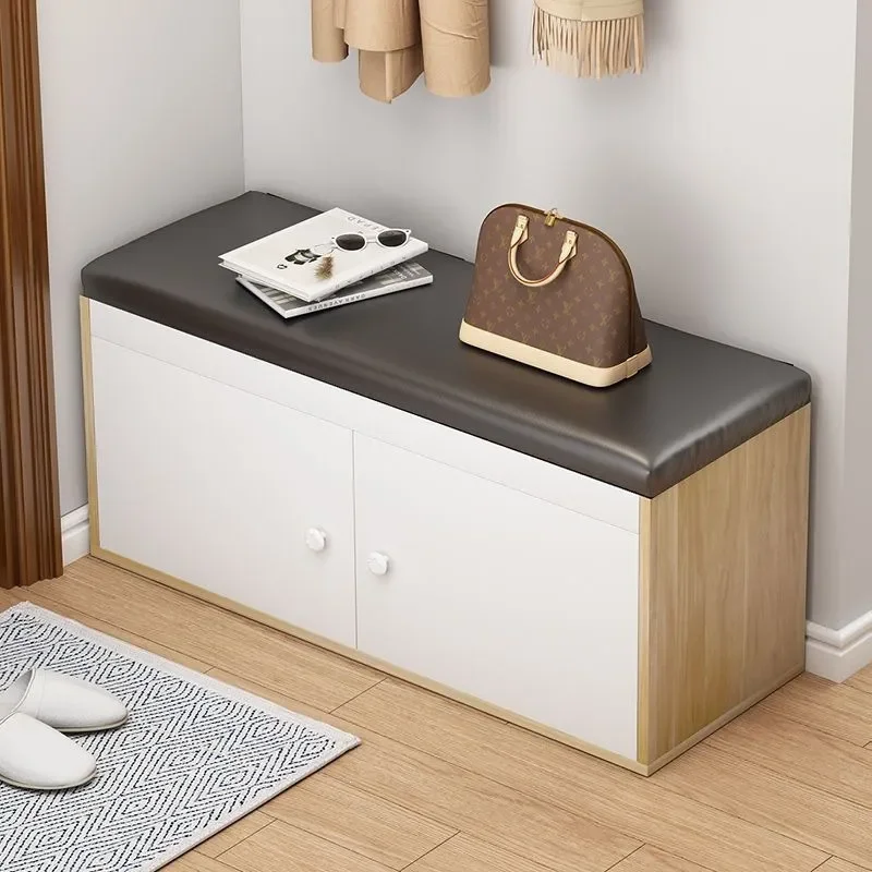 for Shoe Cabinet Household Door Storage Integrated Home Soft Bag Shoe Changing Stool Multi-layer Seated Corridor Indoor Shoe