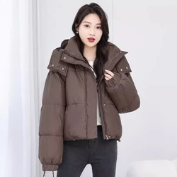 Winter Jackets Woman Short Down Jacket for Women Long Sleeve Thicken Warm Loose 90% Duck Down Hood Lightweight Women's Clothing