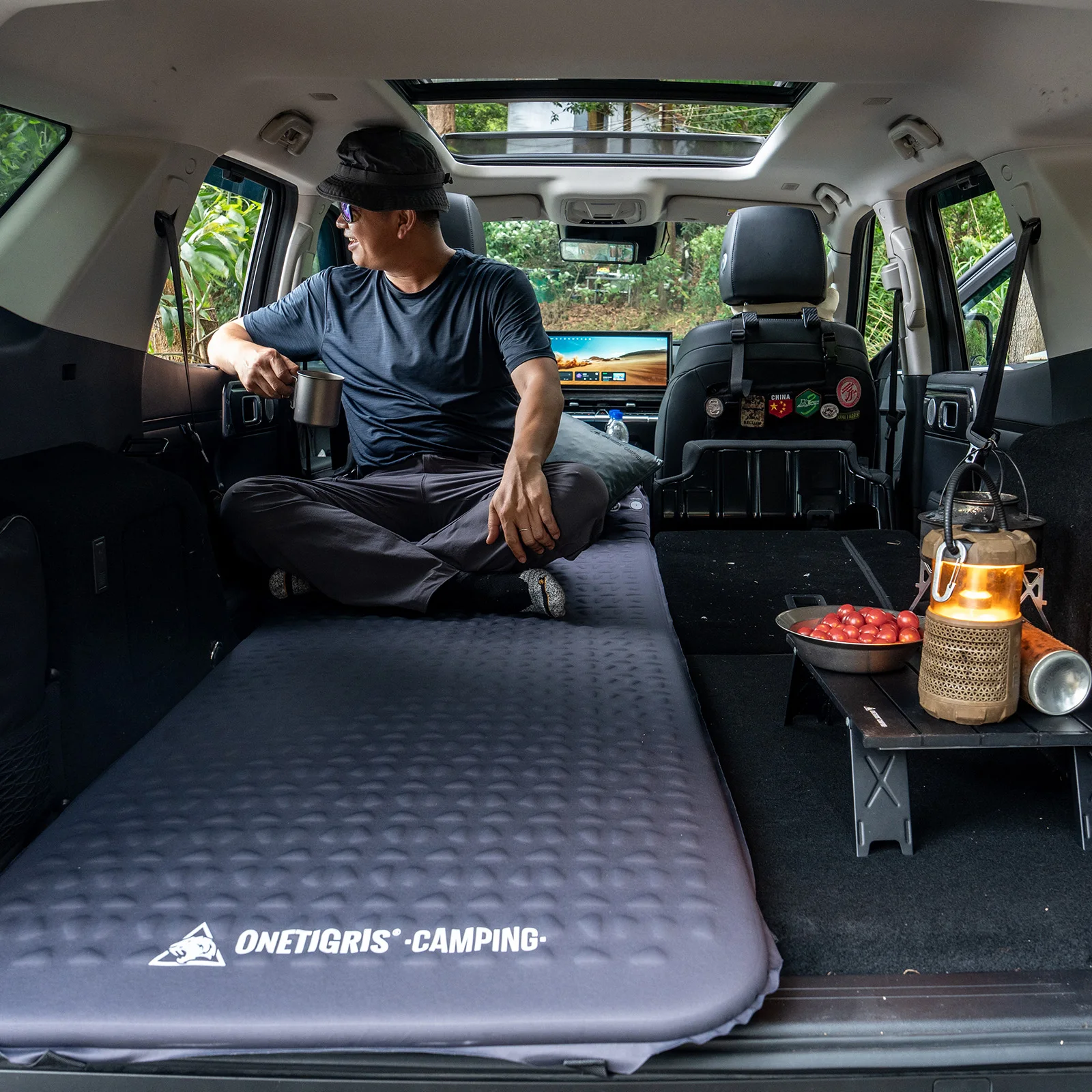 OneTigris NIGHTFALL Selbstaufblasbare Feldbettmatte Memory-Schaum Faltbare Schlafmatte für Camping-Feldbett Kompakt für Auto-Camping Overlanding – Detail 7