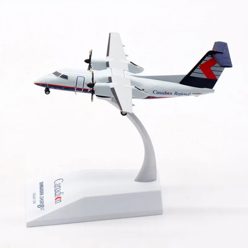 Diecast 1:200 Scale Air Canada Q100 C-GAAM Alloy Aircraft Model Collection Souvenir Display Ornaments