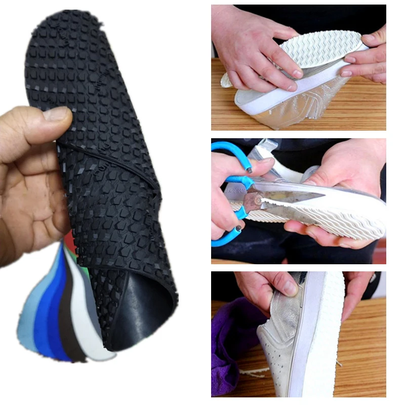 

Non-Slip Shoe Soles Men Women Replacement Rubber Soles Outsole Shoe Protector Full Soles Shoes Pads Shoe Repair Materials