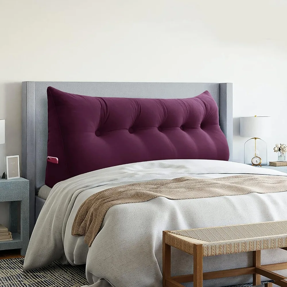 

Headboard Pillow Wedge Bed Rest Reading Pillow Daybed Pillows Triangular Headboard Wedge Pillows Bolster Gap Filler Triang