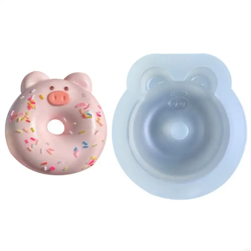 

R3MC Pig Shaped Silicone Mold Practical Doughnuts Making Molds Lovely Donuts Mould