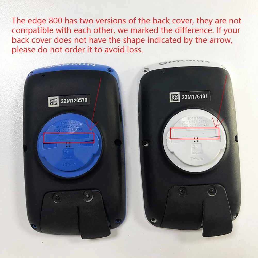 

For GARMIN Edge 800 Back Cover Case Housing Shell With Power Switch Button Bicycle Speedmeter Part Replacement Repair