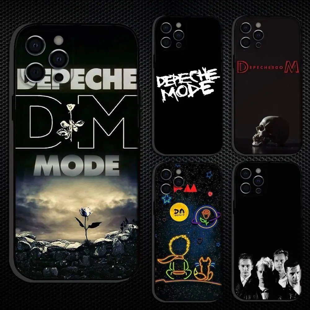 

D-Depeche Mode Rock-ES Band Phone Case For iPhone 16,15,14,13,12,11 Plus,Pro Max, Others Soft Black Cover