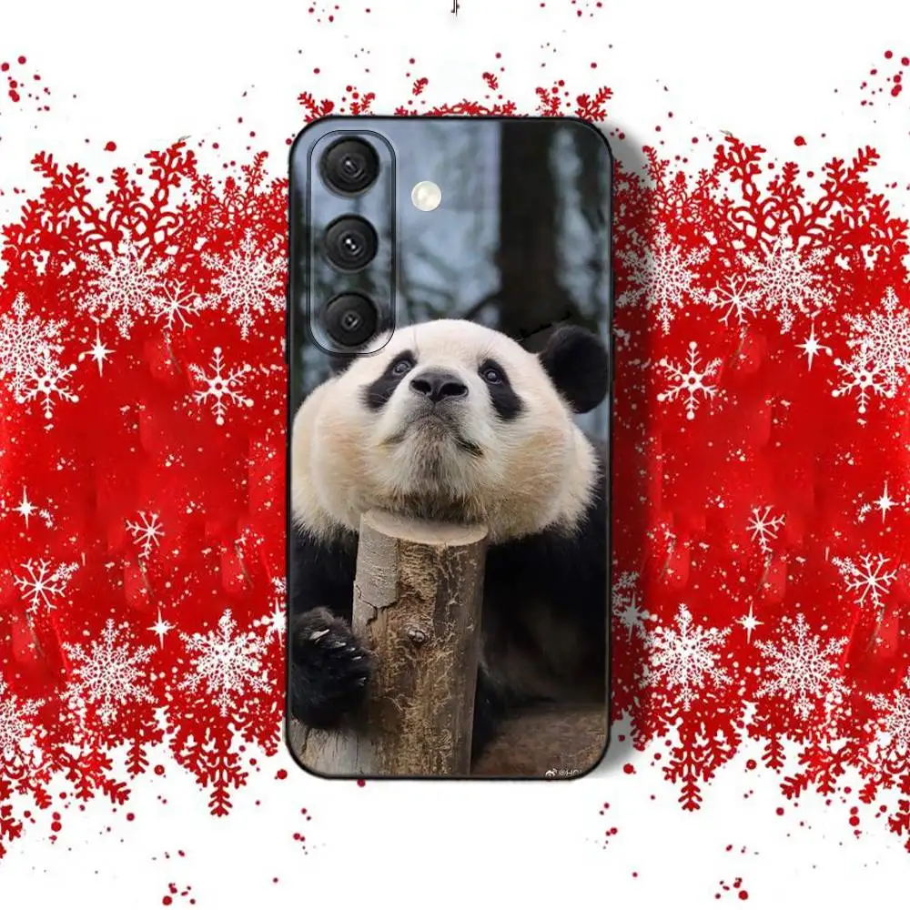 Panda fubao blanco y negro para Samsung S22,S24,S25,S23,S20,S30,S21,Ultra,4G,Plus,5G,Fe,Lite negro Allover print Phone Case
