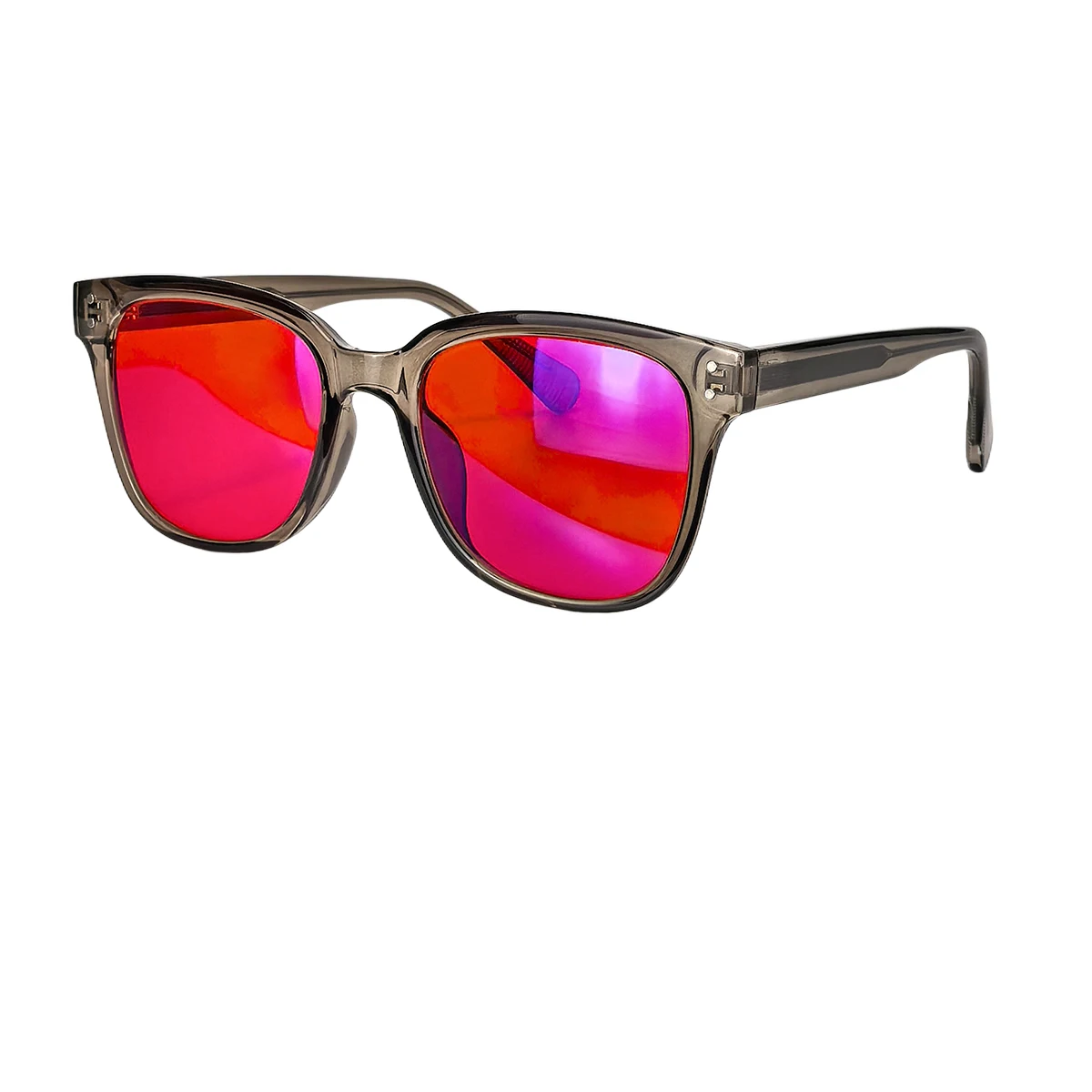 SHINU Glasses Red Orange Lens 99% blocking rate TR90 lightweight Frame anti blue light glasses Relieve Eye Strain Glasses case