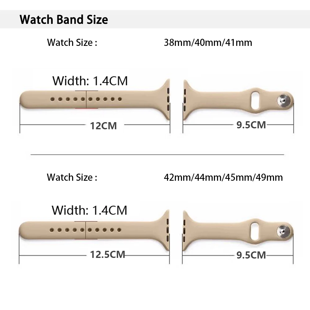 Slim Silicone strap for Apple watch band 44mm 41mm 45mm correa 38mm 40mm 49mm Sports bracelet iWatch ultra serie 8 7 6 5 se 4 9