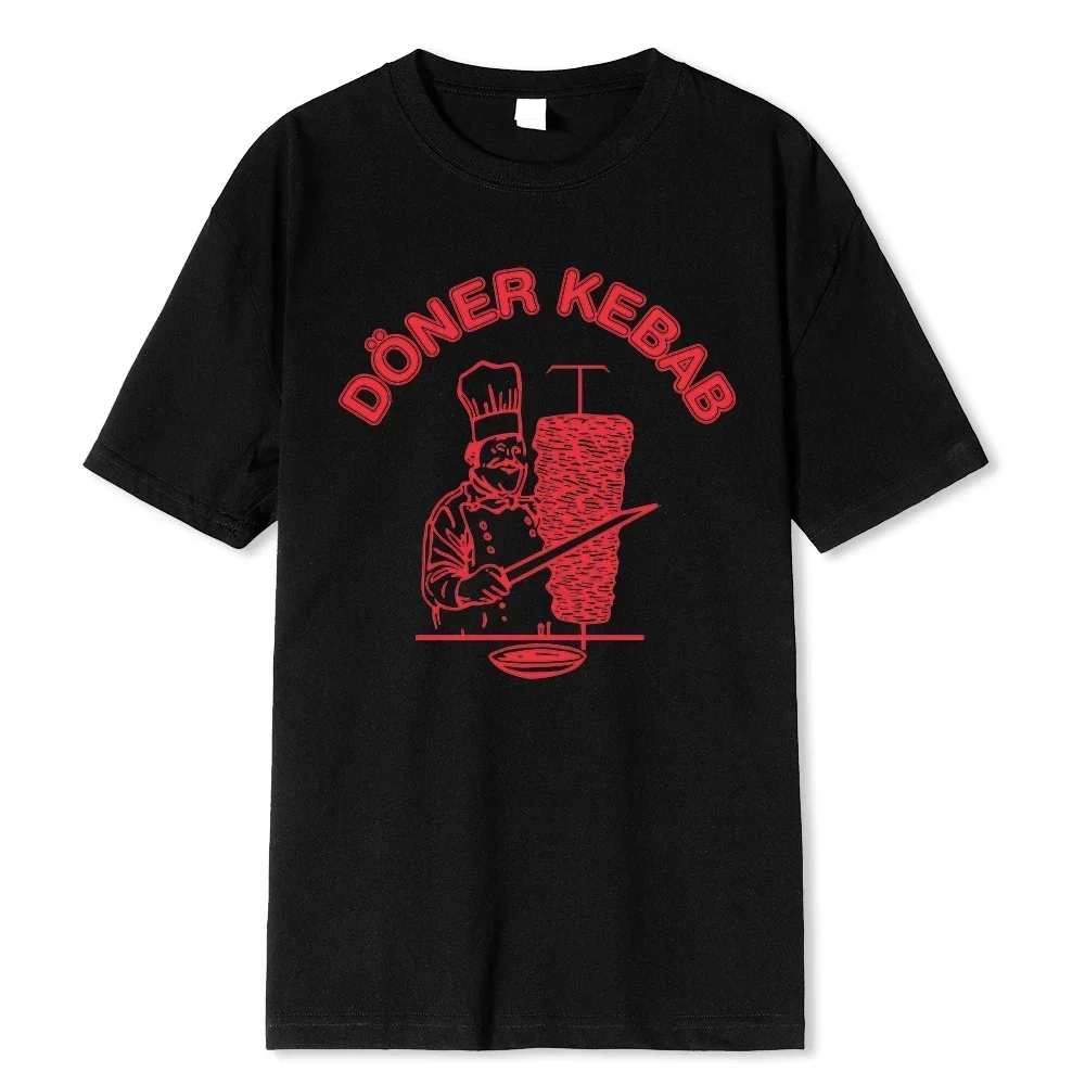 Summer Harajuku Tees Tops Breathable Printing Men's Clothing Cotton Doner-Kebab Classic Graphic T shirts Short Sleeve t-shirts