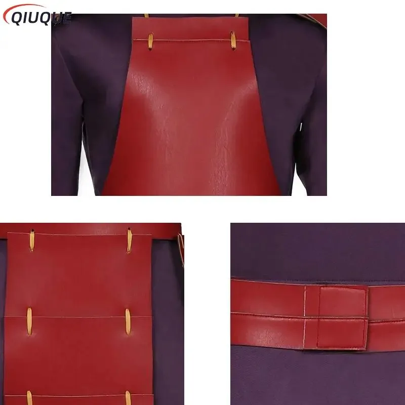 Uchiha Madara Cosplay Kostium Buty Anime Top Spodnie Stroje Halloween Karnawałowy Strój