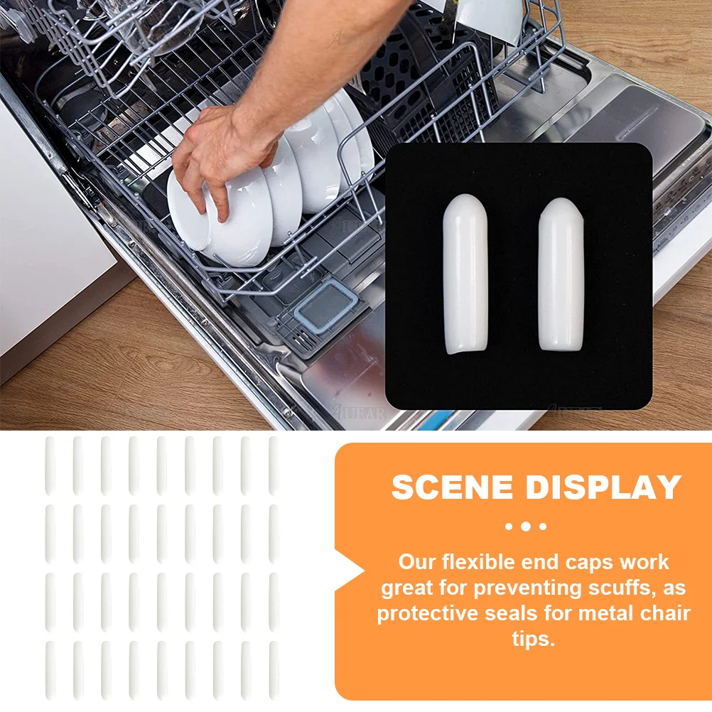 

500pcs Rubber End Cover Flexible Thread Caps For Tubing Tip Wire Shelving Screw Protectors Round Caps Durable Pvc Protective