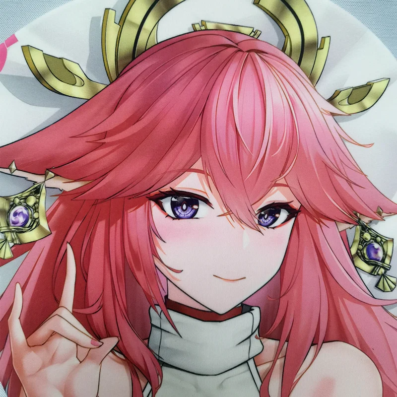 

Custom Yae Miko 3D Mouse Pad Genshin Impact Big Gaming Anime Cute Manga Wrist Rest XXL Large Desk Mat Accessories