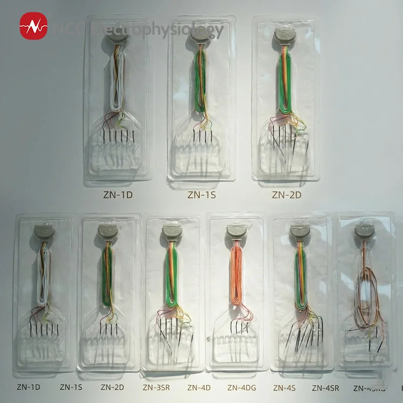 ncc-rainbow-subdermal-needle-recording-electrodes-stainless-steel-13mm-tpu-wire-sterilized-ce-certified-class-ii-iom-emg