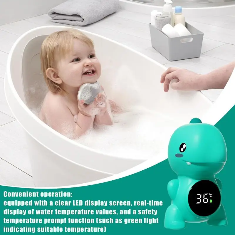 Indicatore di temperatura per vasca da bagno Sensore di temperatura impermeabile Giocattolo galleggiante per vasca da bagno Display della temperatura a tre colori Monitoraggio della temperatura Giocattolo dell'acqua