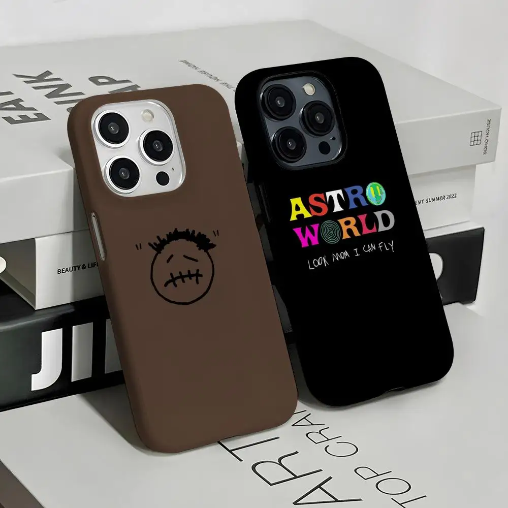 Astroworld-funda de teléfono Travis Scott, PC dura para IPhone 16Promax 16 15 14 13 12 11 Pro Max Plus, cubierta HD brillante