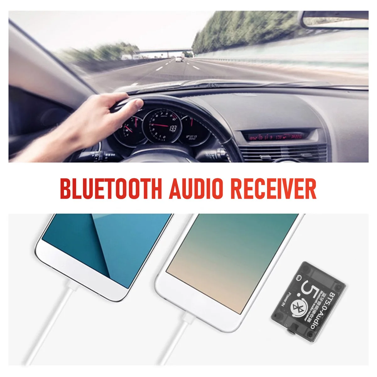 BTpig-Récepteur audio MP3 Bluetooth, décodeur sans perte pour voiture, haut-parleur, carte amplificateur avec étui