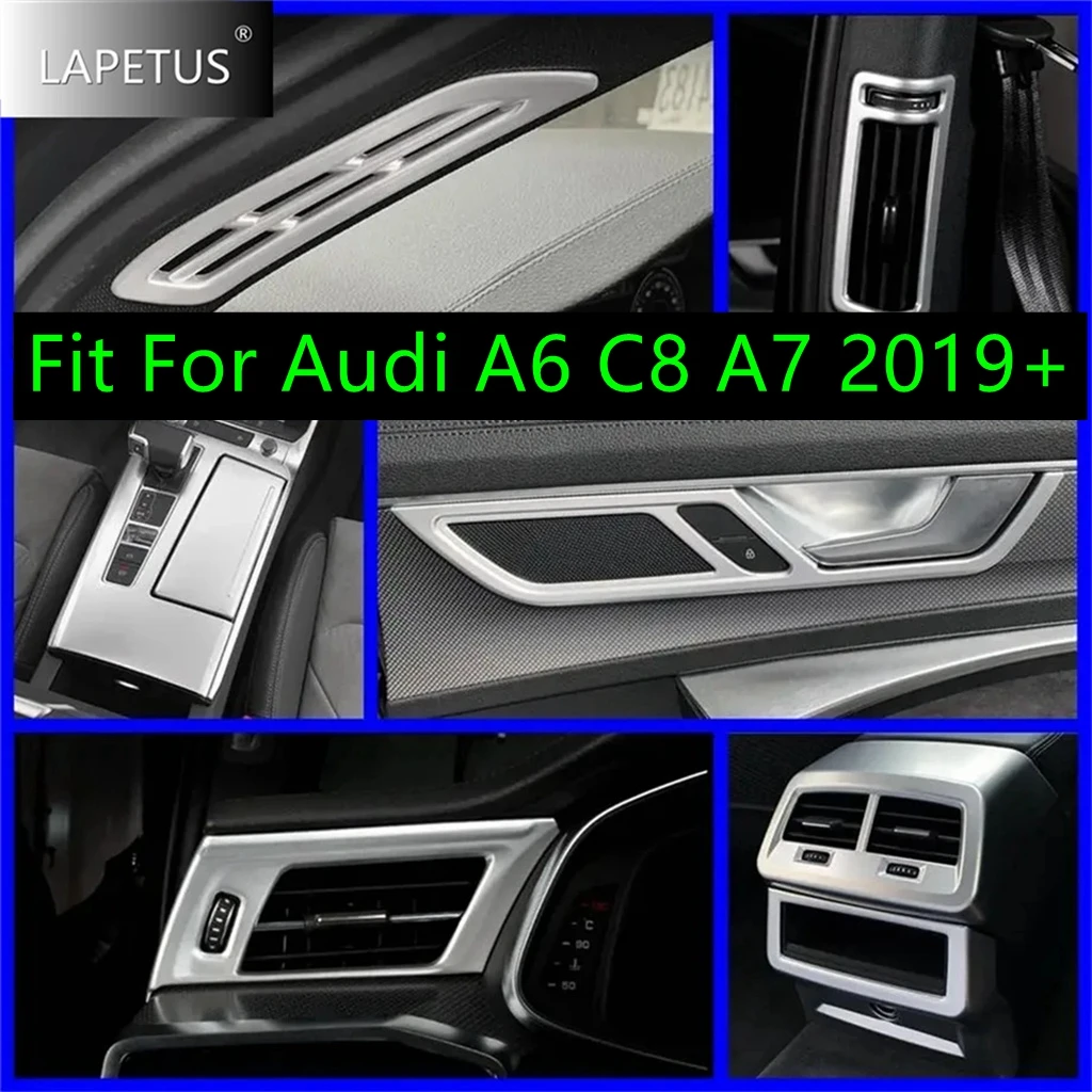 

Matte Auto Pillar B Air Vent / Handle Bowl Frame / Rear Box Air Vent Decor Cover Trim For Audi A6 C8 A7 2019 - 2023 Accessories