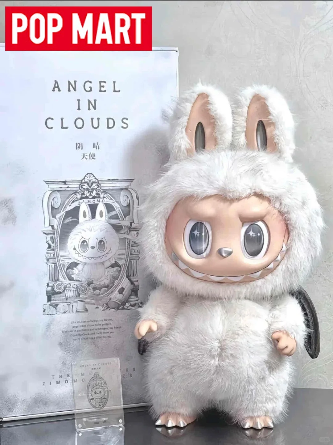 POP MART ZIMOMO Archangel LABUBU Leader Vinyl Face Plush Dolls